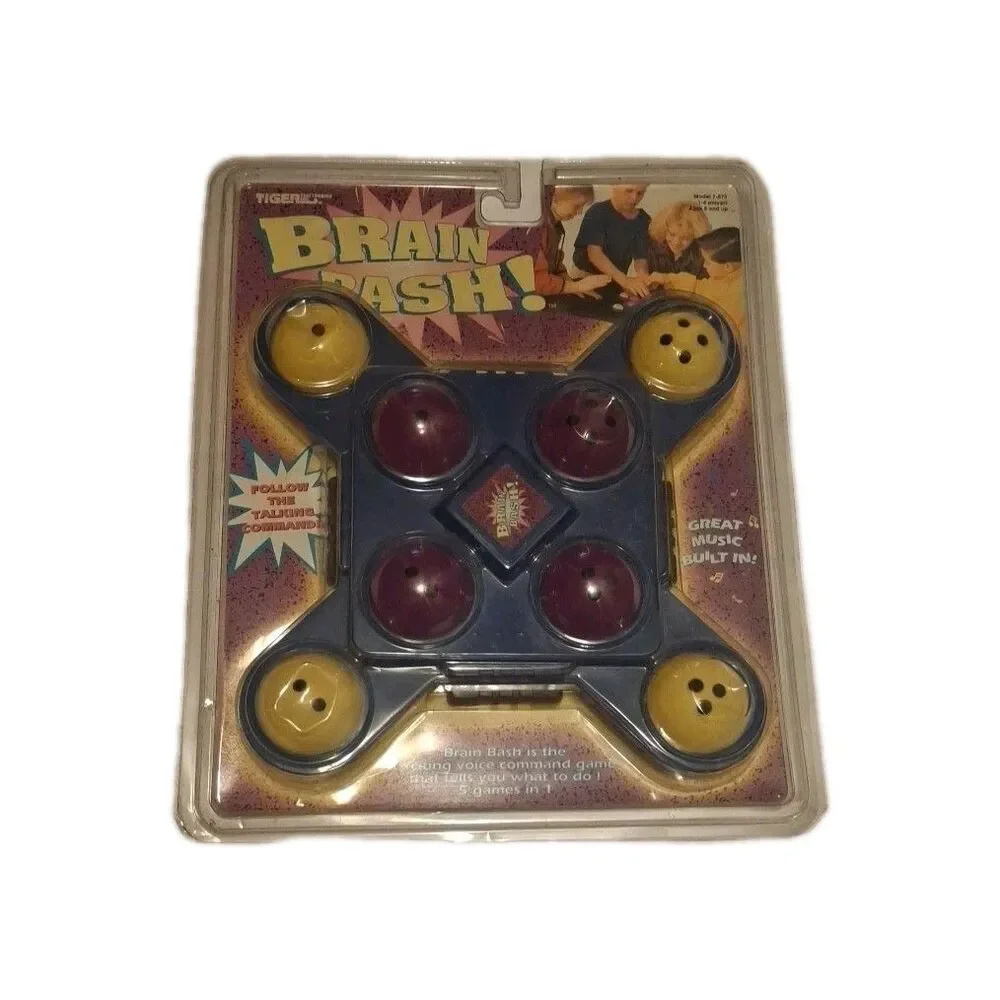Vintage Sealed 1994 Tiger Electronics Brain Bash Voice Command Memory Game